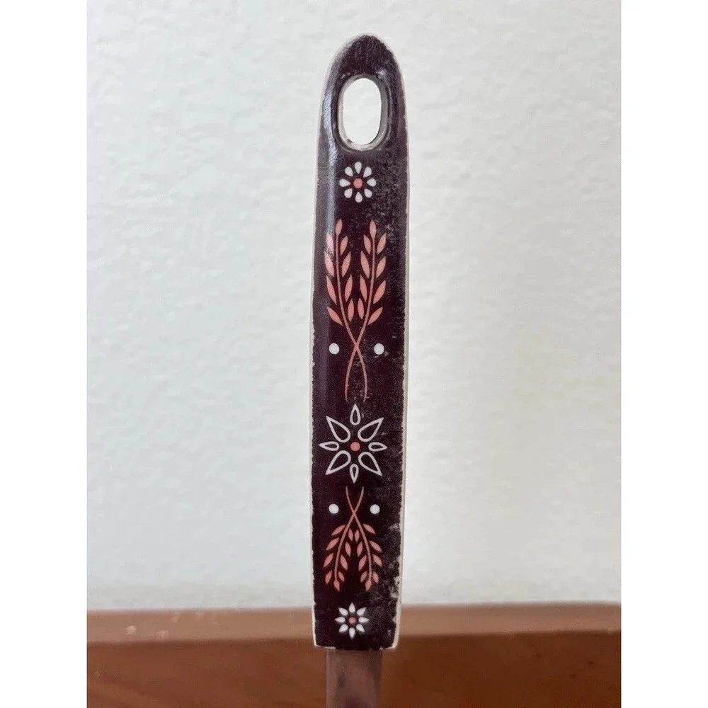 Vintage EKCO Flint Arrowhead - Potato Masher in Harvest Wheat Dark Brown